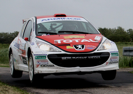Karl-Aage Jensen skal forsvare føringen i Danmarksmesterskabet i rally i det forestående Sydhavsrally.